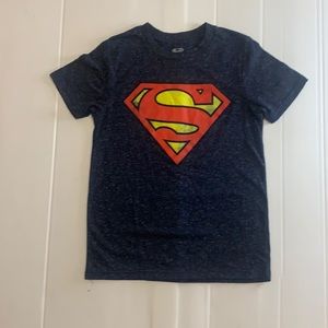 Superman t-shirt for Girl size M, dark blue